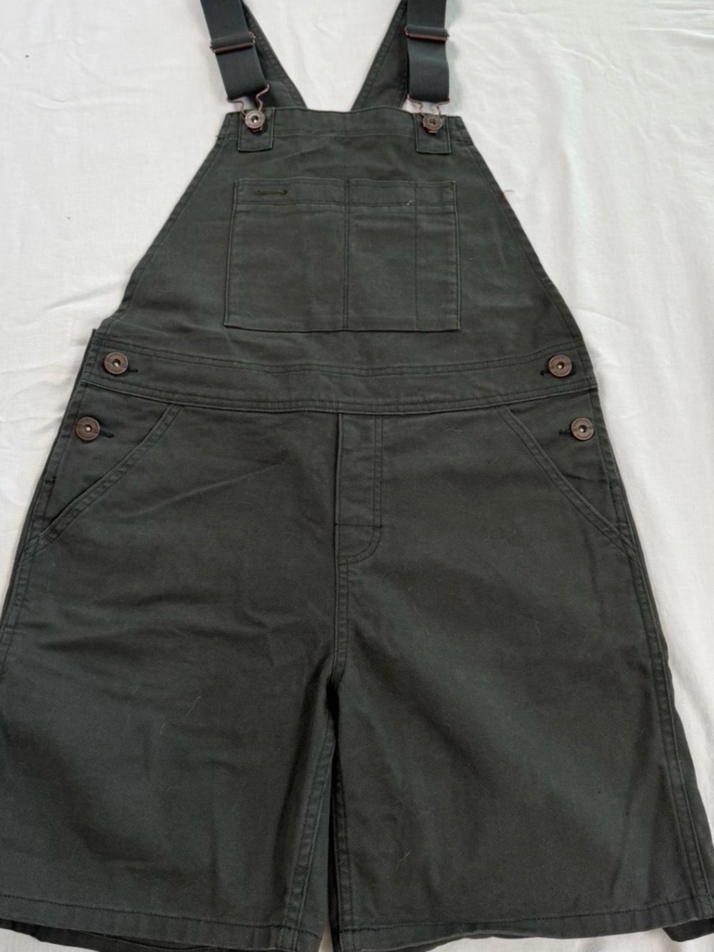 REI Black Short Overalls Jumpsuit